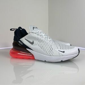 Nike AIR MAX 270 White-Black-Hot Punch Size 12 [FD0283-100]